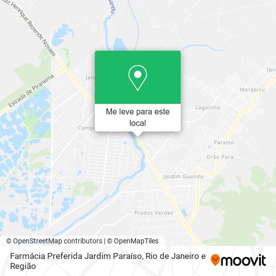 Farmácia Preferida Jardim Paraíso mapa