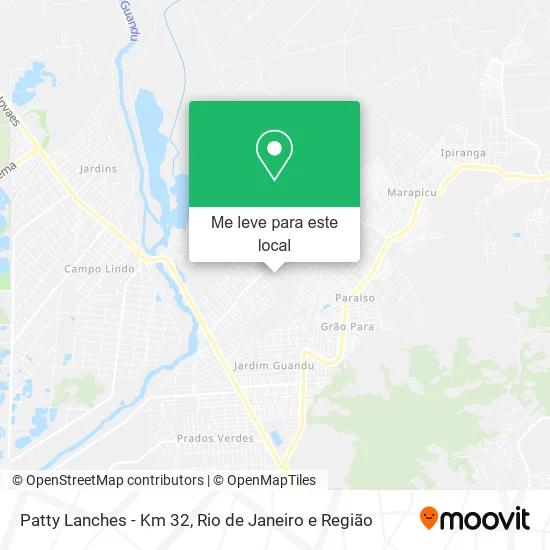 Patty Lanches - Km 32 mapa
