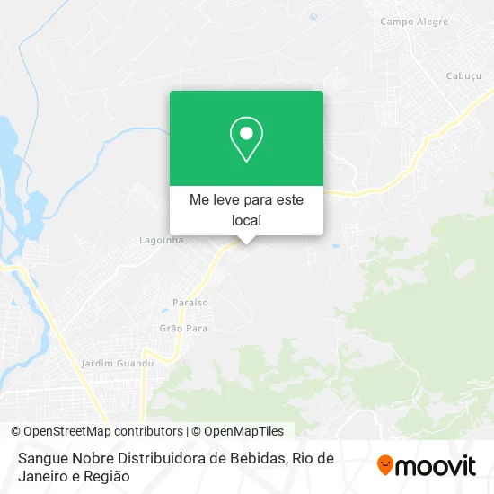 Sangue Nobre Distribuidora de Bebidas mapa