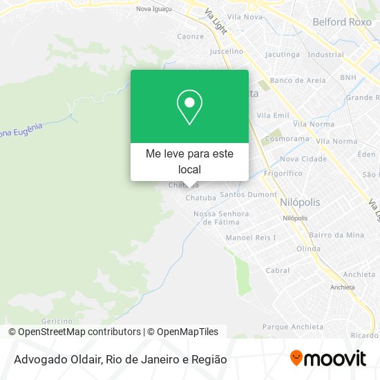 Advogado Oldair mapa
