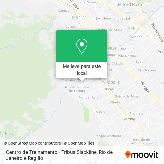 Centro de Treinamento - Tribus Slackline mapa