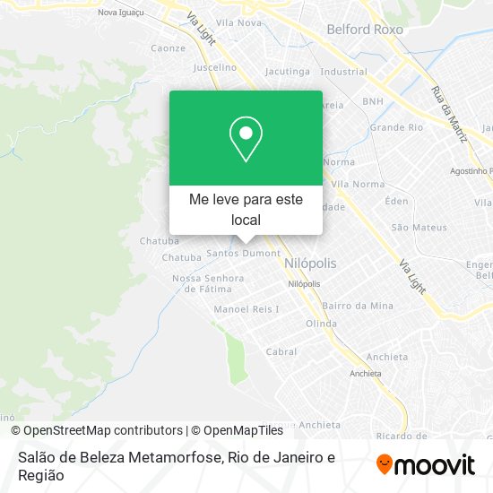 Salão de Beleza Metamorfose mapa