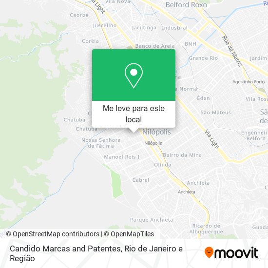 Candido Marcas and Patentes mapa