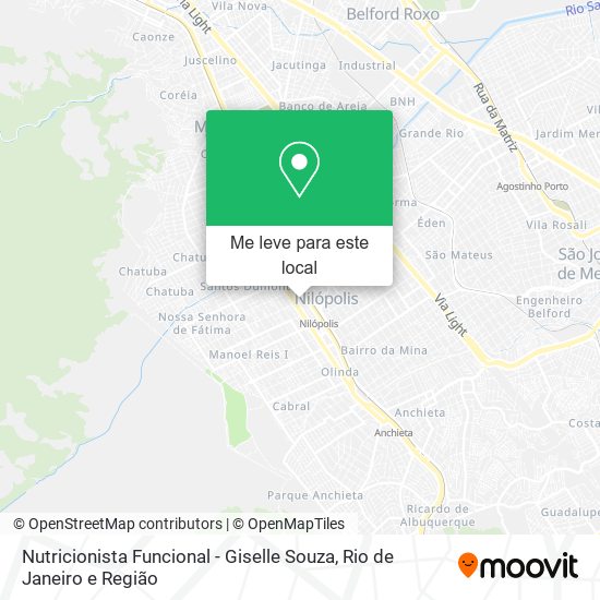 Nutricionista Funcional - Giselle Souza mapa