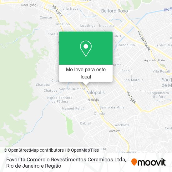 Favorita Comercio Revestimentos Ceramicos Ltda mapa