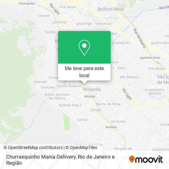 Churrasquinho Mania Deliivery mapa