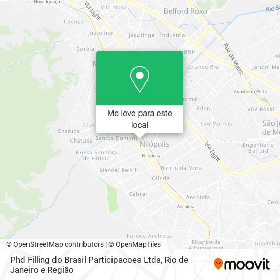Phd Filling do Brasil Participacoes Ltda mapa