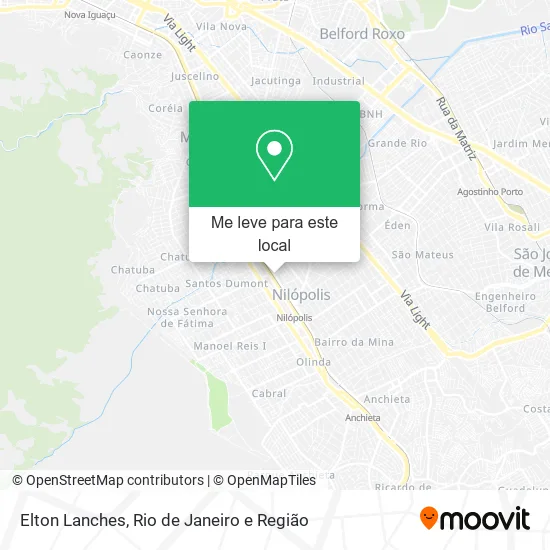 Elton Lanches mapa