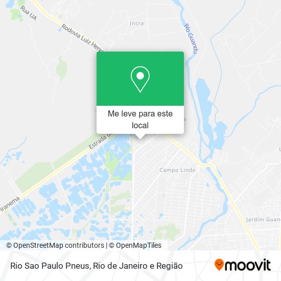 Rio Sao Paulo Pneus mapa