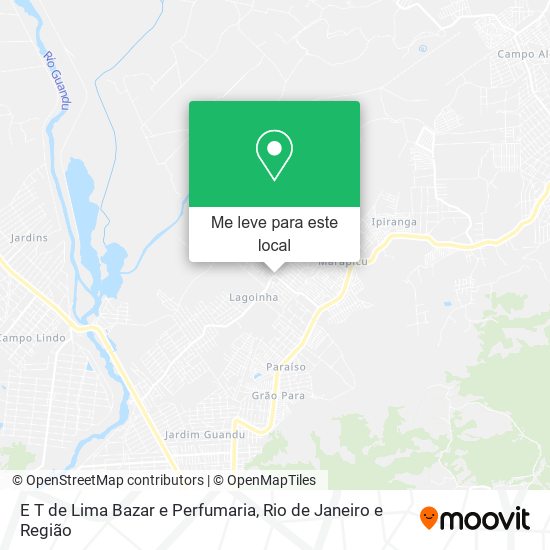 E T de Lima Bazar e Perfumaria mapa