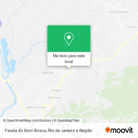 Favela do Dom Bosco mapa