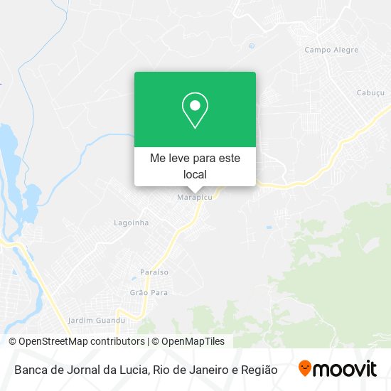Banca de Jornal da Lucia mapa