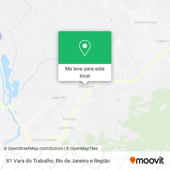 81 Vara do Trabalho mapa