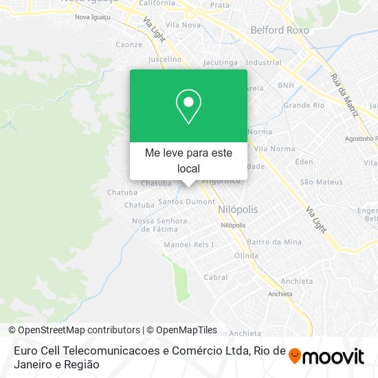 Euro Cell Telecomunicacoes e Comércio Ltda mapa