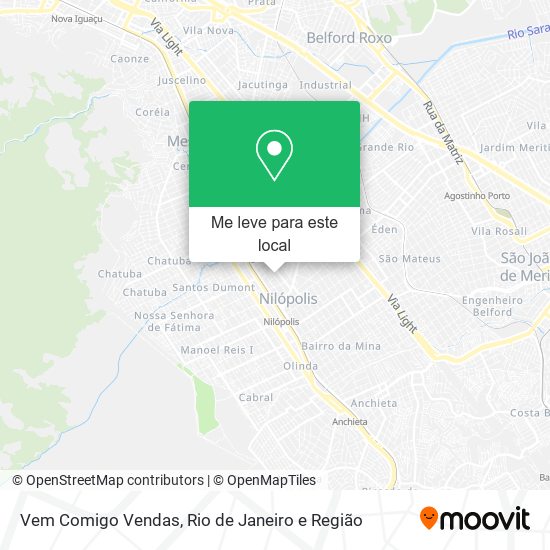 Vem Comigo Vendas mapa