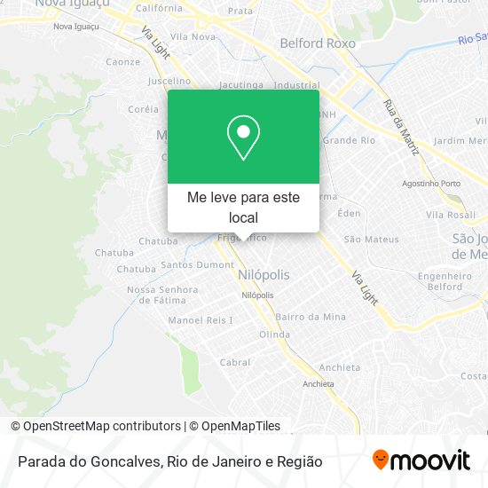 Parada do Goncalves mapa