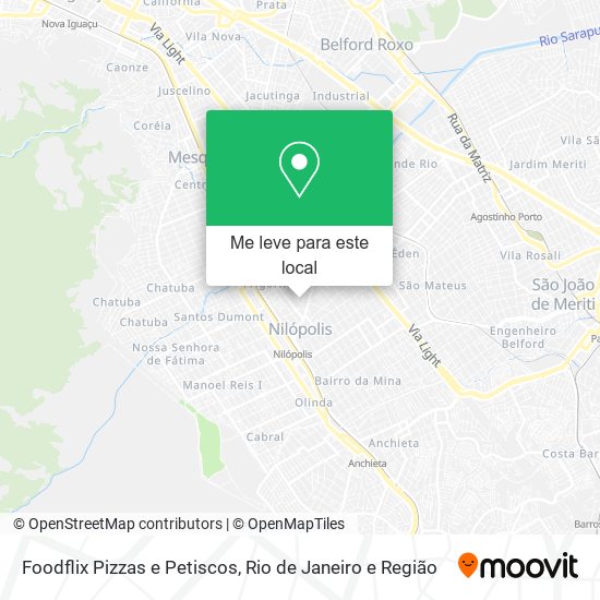 Foodflix Pizzas e Petiscos mapa