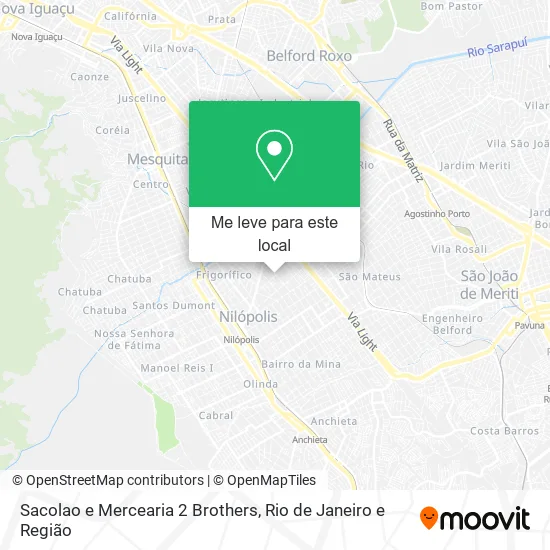Sacolao e Mercearia 2 Brothers mapa