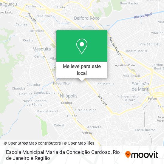 Escola Municipal Maria da Conceição Cardoso mapa