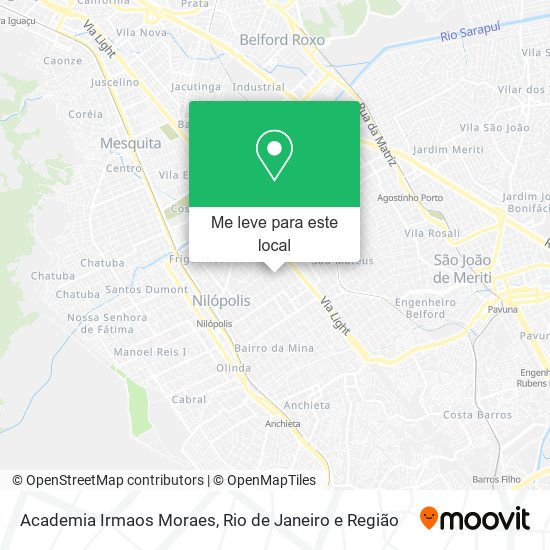 Academia Irmaos Moraes mapa