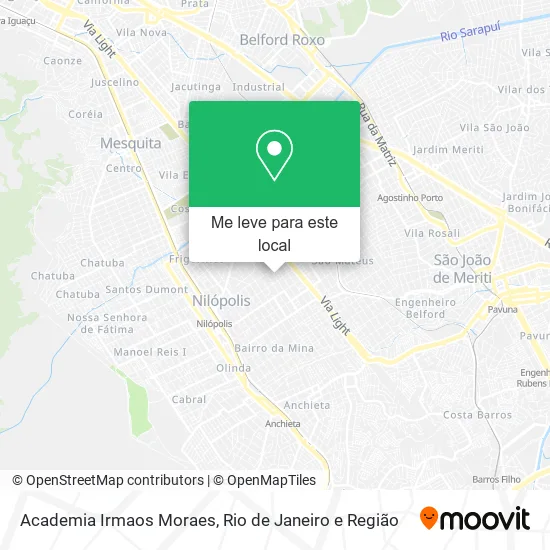 Academia Irmaos Moraes mapa