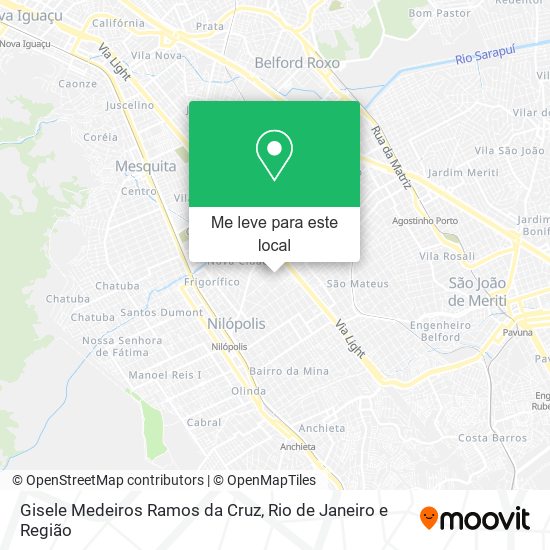 Gisele Medeiros Ramos da Cruz mapa