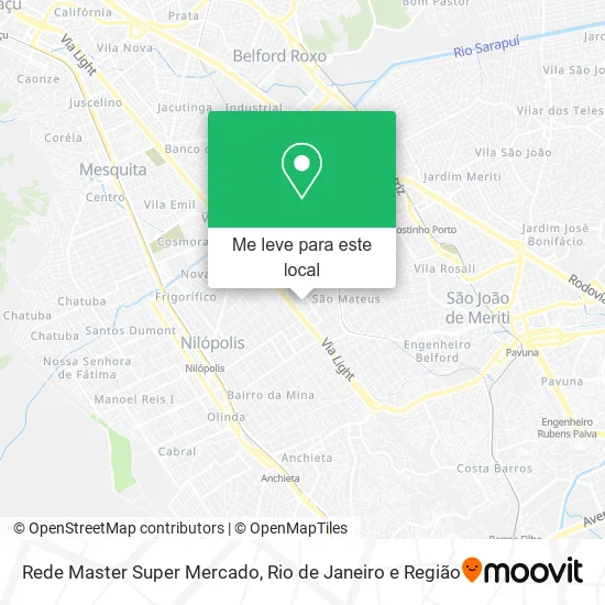 Rede Master Super Mercado mapa