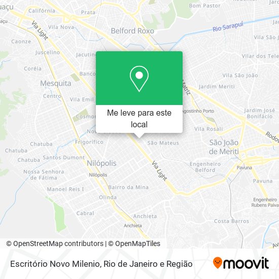 Escritório Novo Milenio mapa