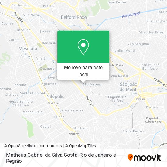 Matheus Gabriel da Silva Costa mapa