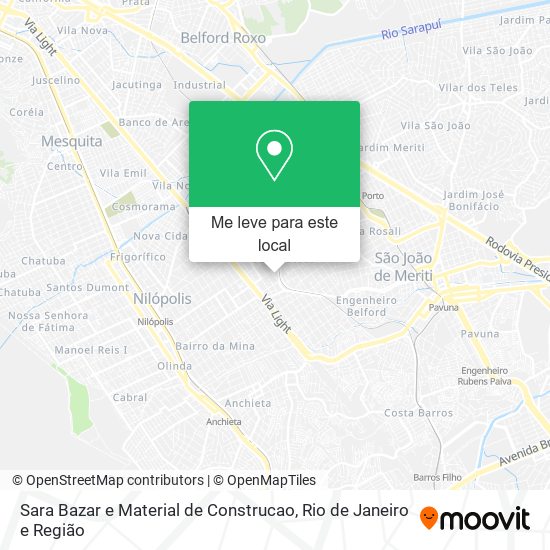 Sara Bazar e Material de Construcao mapa