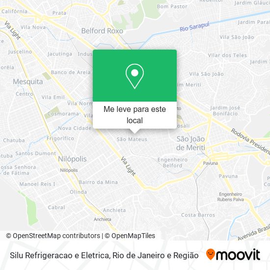 Silu Refrigeracao e Eletrica mapa