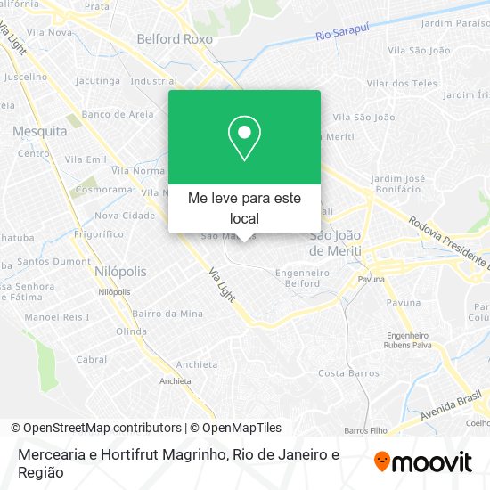 Mercearia e Hortifrut Magrinho mapa