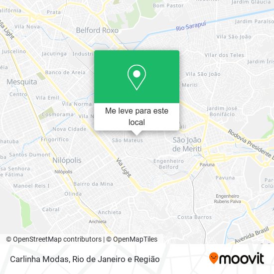 Carlinha Modas mapa