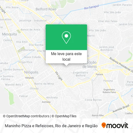 Maninho Pizza e Refeicoes mapa