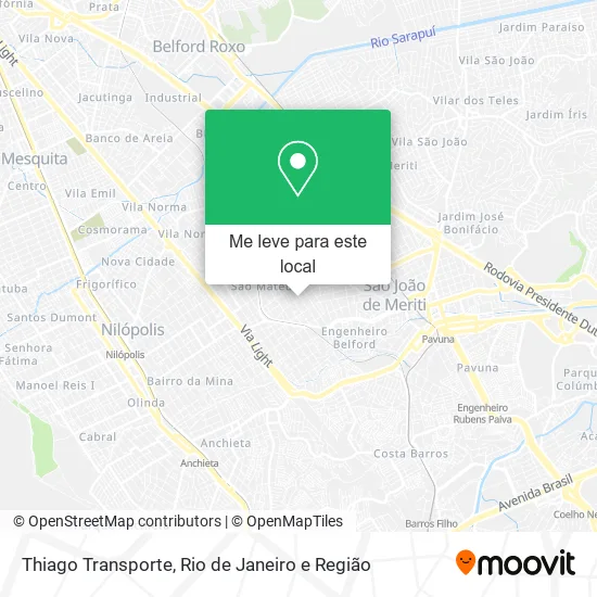 Thiago Transporte mapa