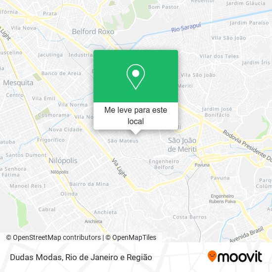 Dudas Modas mapa