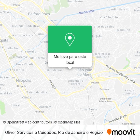 Oliver Servicos e Cuidados mapa