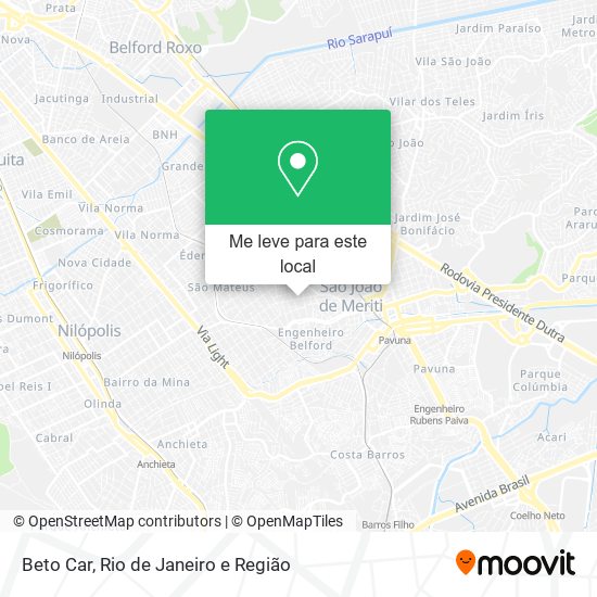 Beto Car mapa
