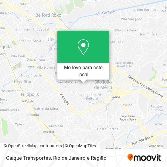 Caique Transportes mapa