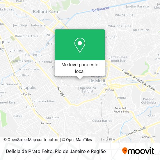 Delicia de Prato Feito mapa