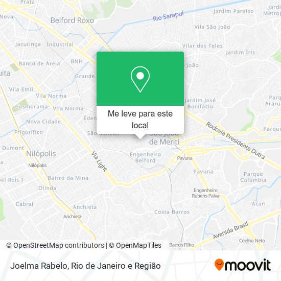 Joelma Rabelo mapa