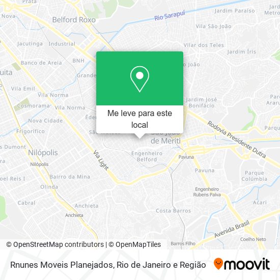 Rnunes Moveis Planejados mapa