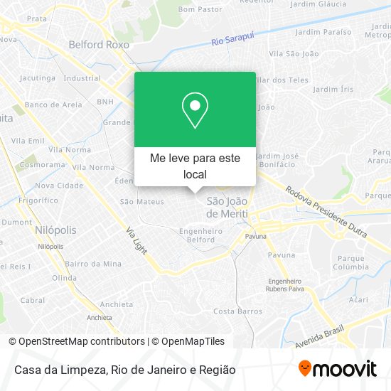 Casa da Limpeza mapa