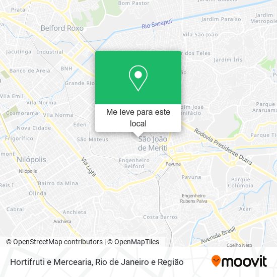 Hortifruti e Mercearia mapa