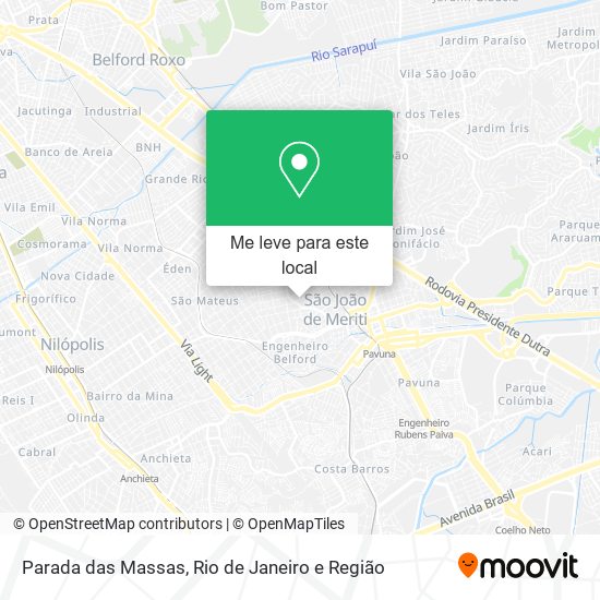 Parada das Massas mapa