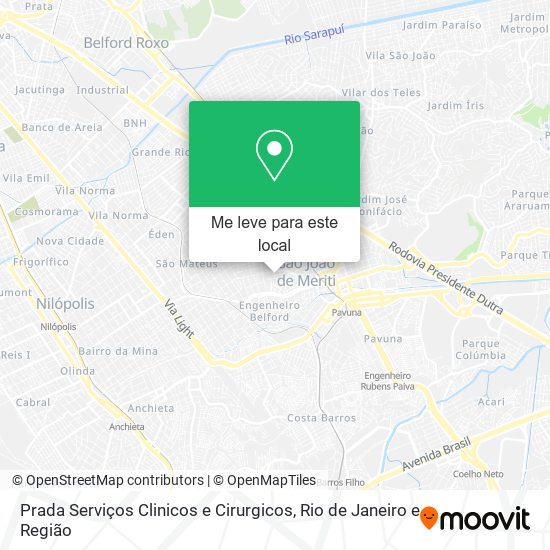 Prada Serviços Clinicos e Cirurgicos mapa