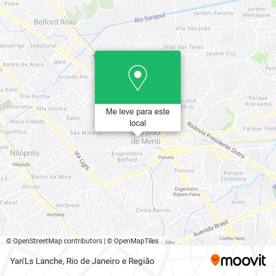 Yan'Ls Lanche mapa
