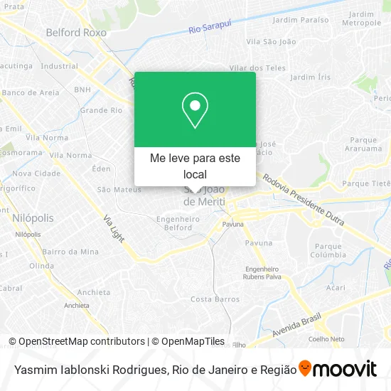 Yasmim Iablonski Rodrigues mapa