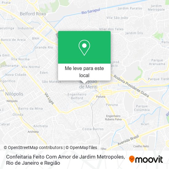 Confeitaria Feito Com Amor de Jardim Metropoles mapa