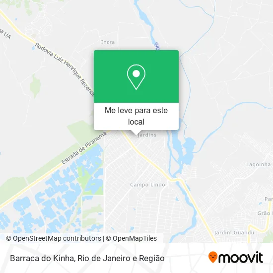 Barraca do Kinha mapa